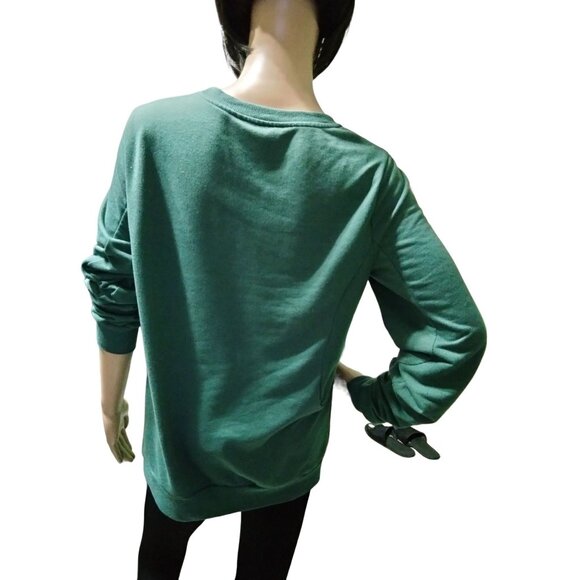 Lilicloth Funny Green Wine-Themed Size Large Crewneck Sweatshirt Long Sleeve - Picture 6 of 8